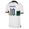 Original Fußballtrikot Portugal Bernardo 10 Auswärtstrikot WM 2022 Für Herren